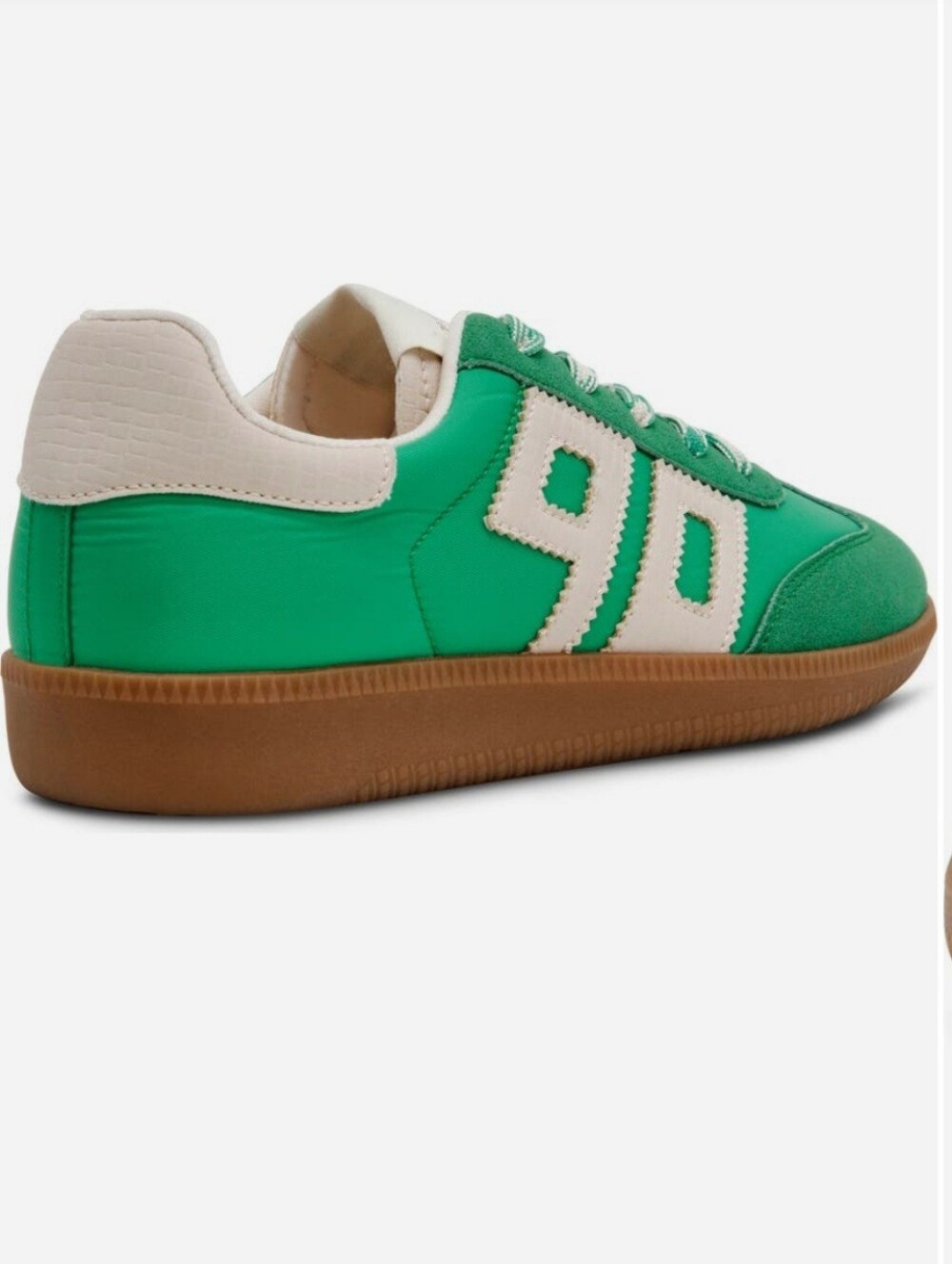 Steve Madden Green Low-Top Sneakers with Cream Accents - Picture 4 of 8